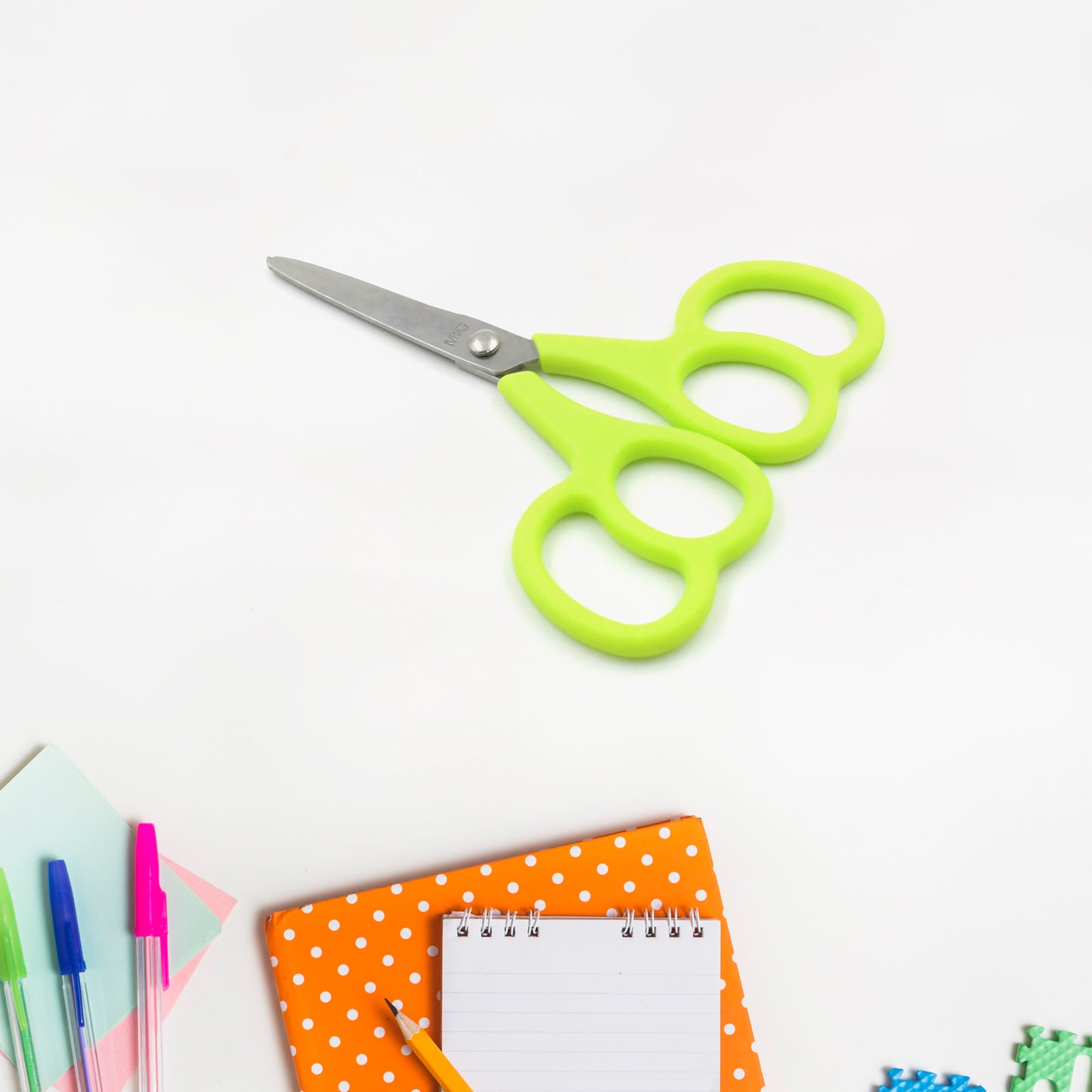 Stainless Steel Double Grip Scissors Multipurpose Comfort Grip Handle And Stainless Steel Blades Paper Photos Crafts All Purpose Office (1 Pc) - Happy Price - Image 6