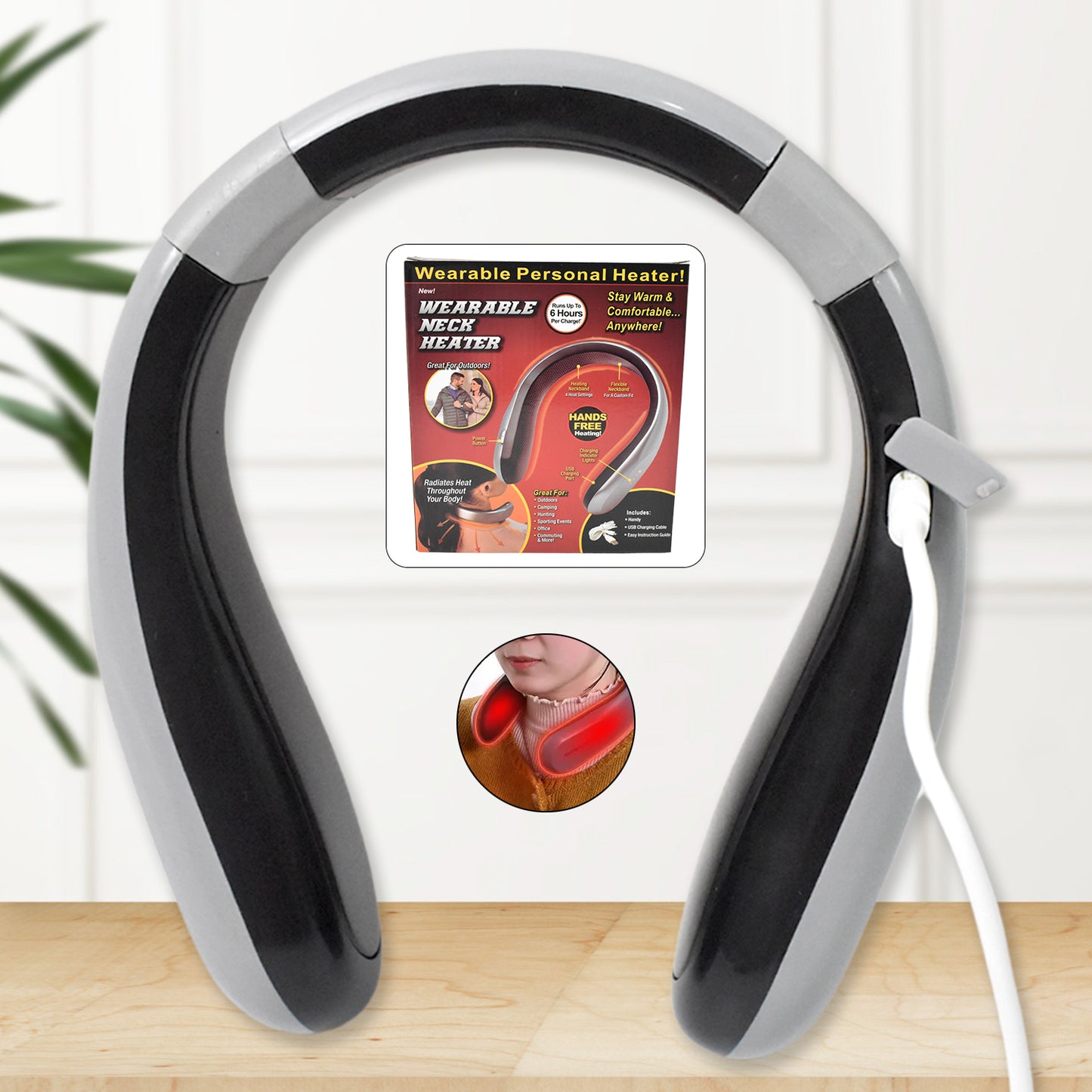 Usb Type C Rechargeable - Wearable Neck Heater (1 Pc) - Happy Price - Image 2