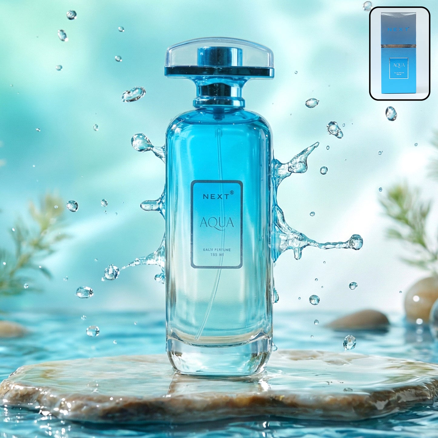 Next Premium Aqua Eau De Perfume 100 ML - Fresh Aquatic Scent for Men & Women - Great Price - Image 2