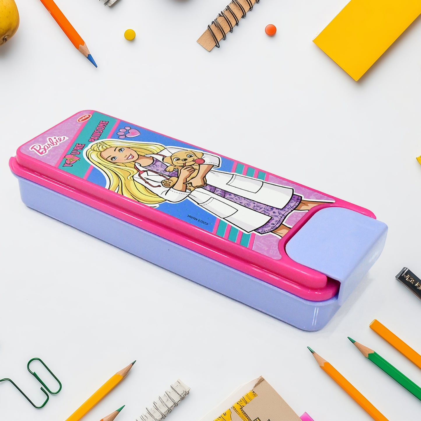 Stylish Cartoon Printed Hard Top Pencil Box For Kids (1 Pc Mix Design) - Happy Price - Image 3