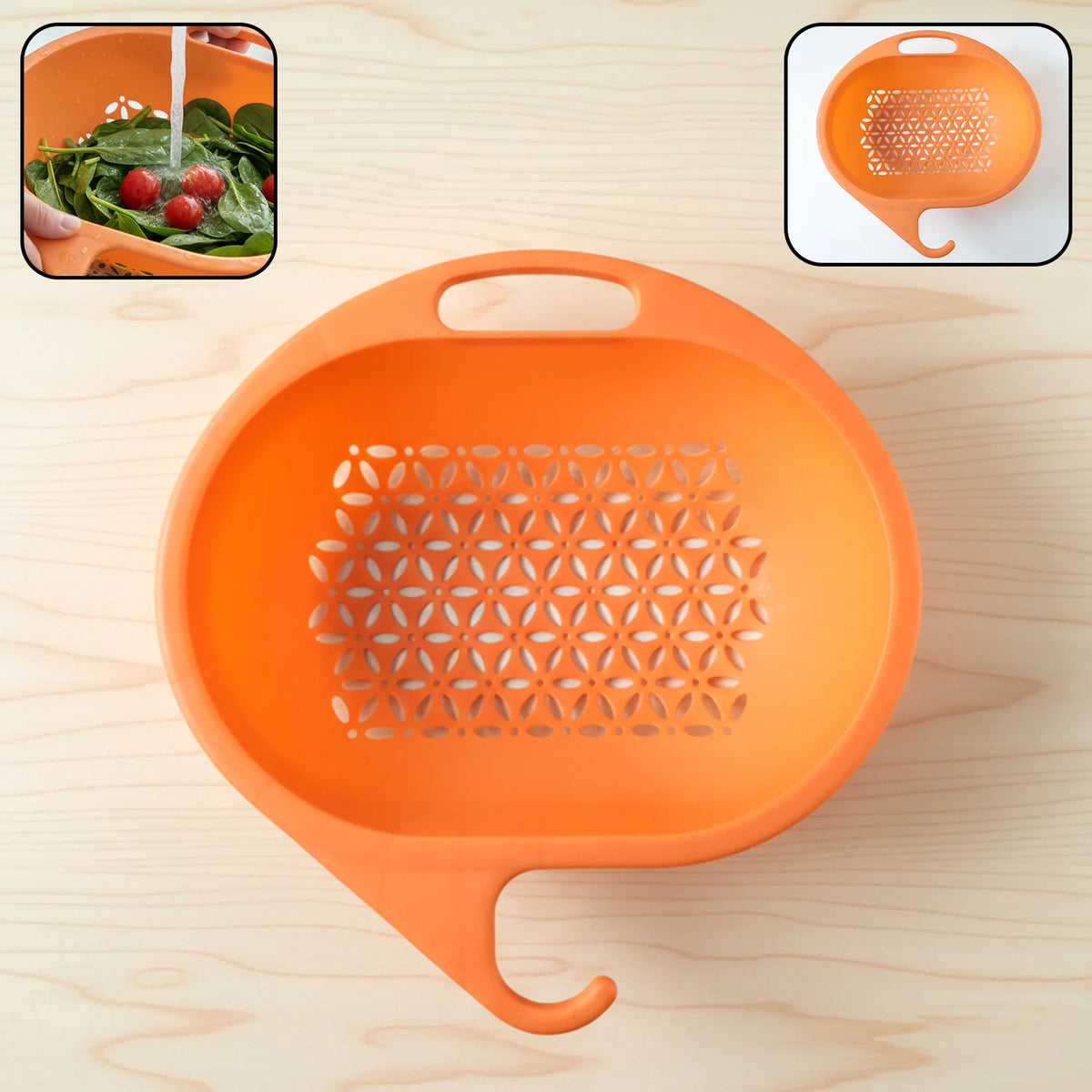 Handheld Plastic Kitchen Strainer for Washing Rice & Grains (1 Pc) - Happy Price - Image 4