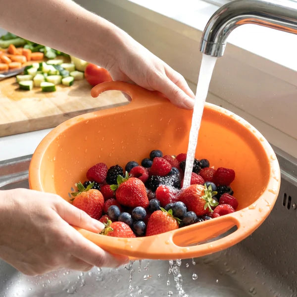 Handheld Plastic Kitchen Strainer for Washing Rice & Grains (1 Pc) - Happy Price - Image 2