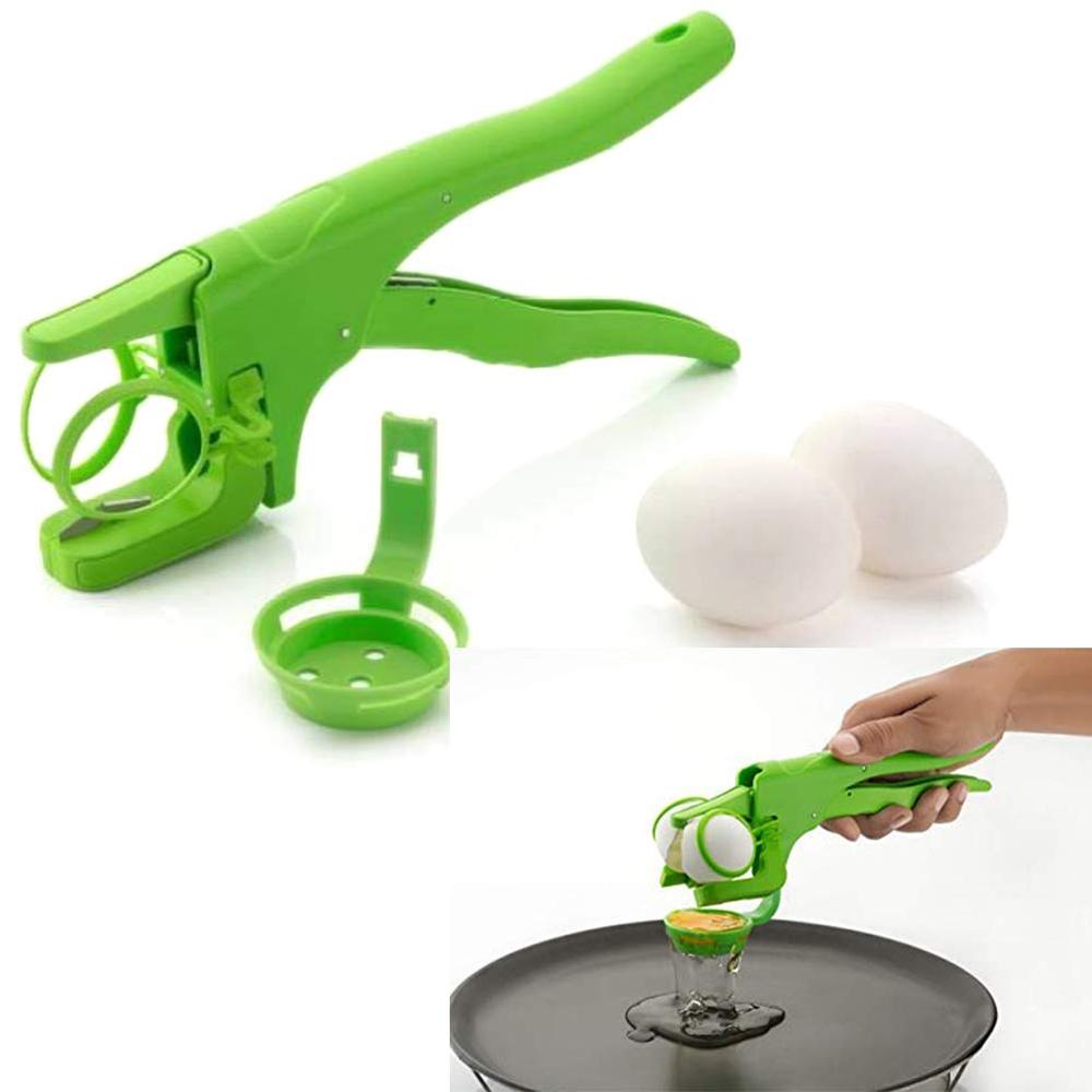Plastic Handheld Egg Cracker With Separator - Happy Price - Image 2