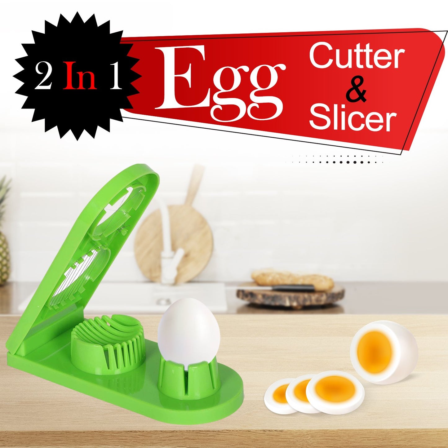 Multi-segment 2 In 1 Egg Cutterslicer - Happy Price - Image 2