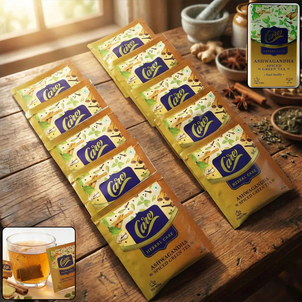 Ashwagandha Spiced Green Tea 62.5gm - 25 Sachets for Daily Wellness - Great Price - Image 5