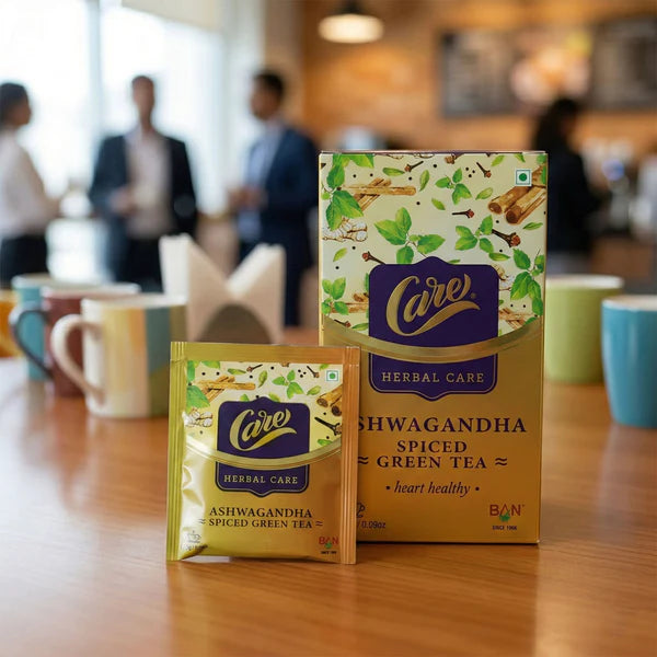 Ashwagandha Spiced Green Tea 62.5gm - 25 Sachets for Daily Wellness - Great Price - Image 2