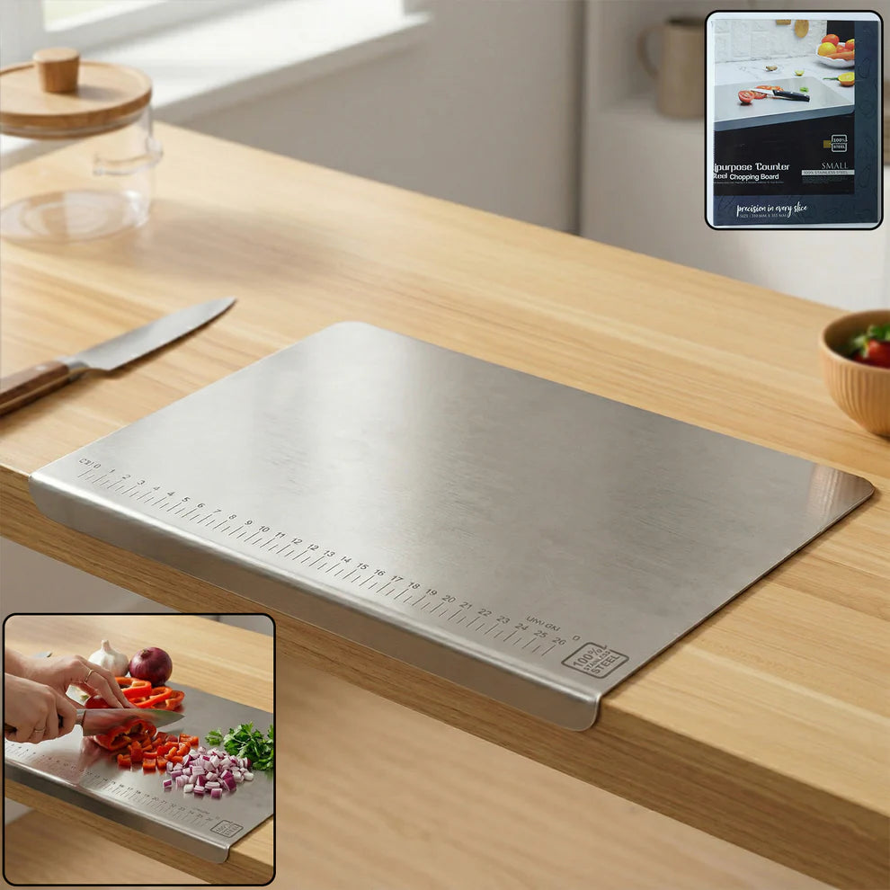 Durable Stainless Steel Cutting Board - 35.5x29 Cm, 1mm Thick, 1 Piece - Great Price - Image 5