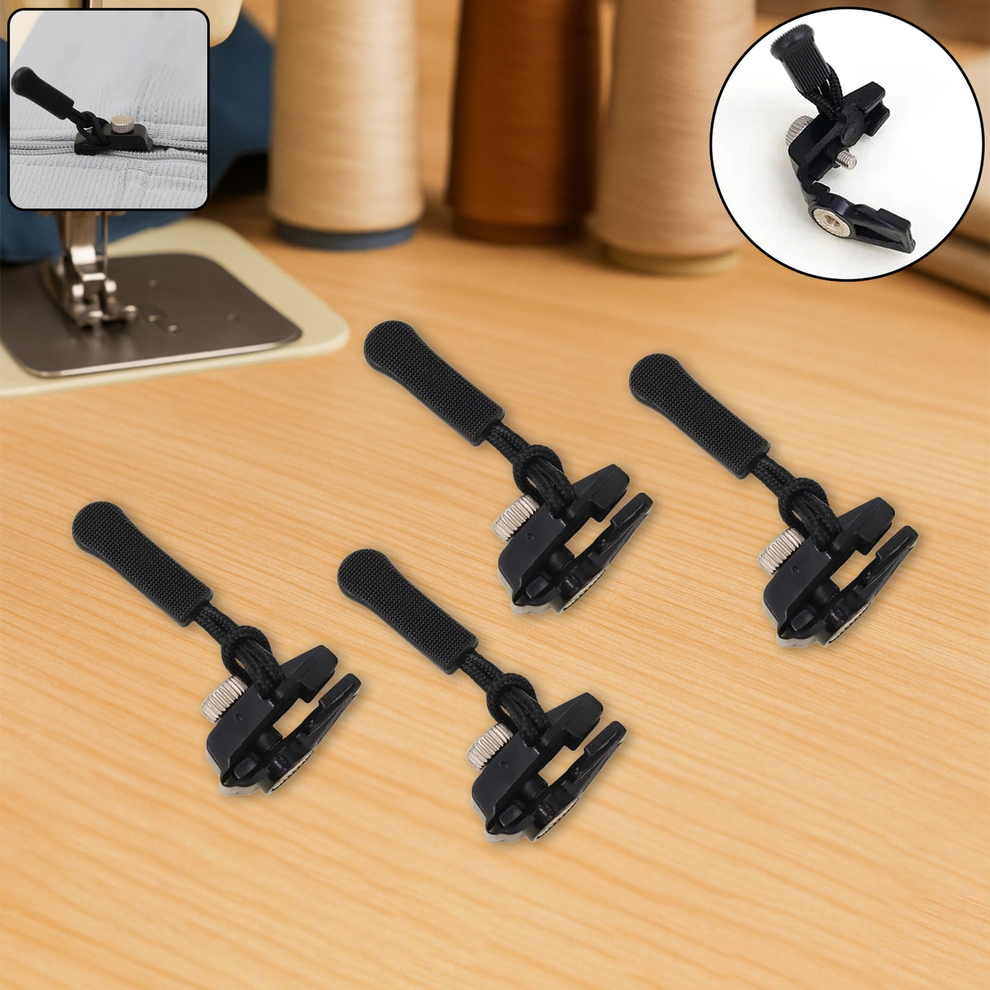 4 Pc Big Detachable Zipper Slider Repair Kit - Happy Price - Image 3