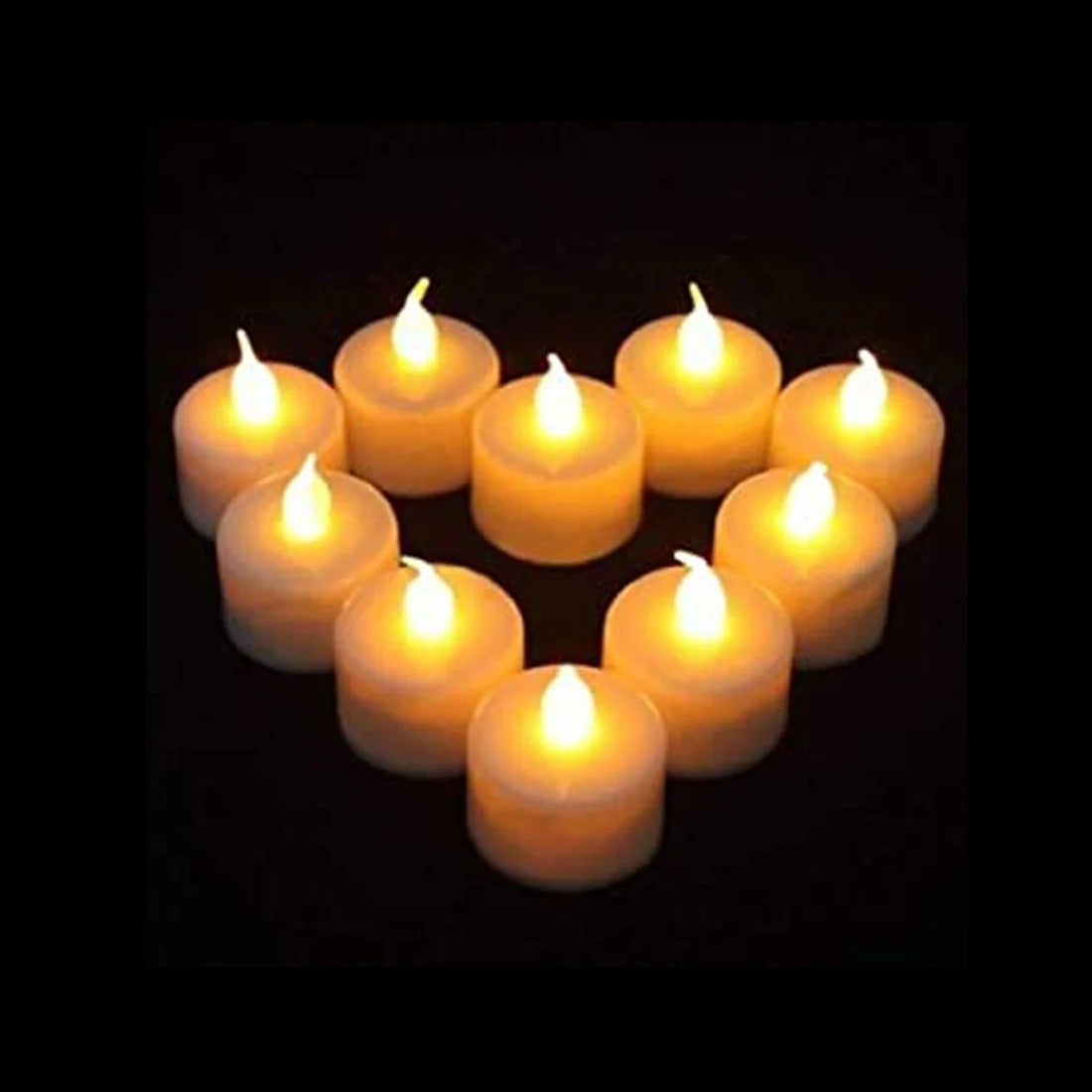 Festival Decorative LED Tealight Candles - White (Pack of 24)