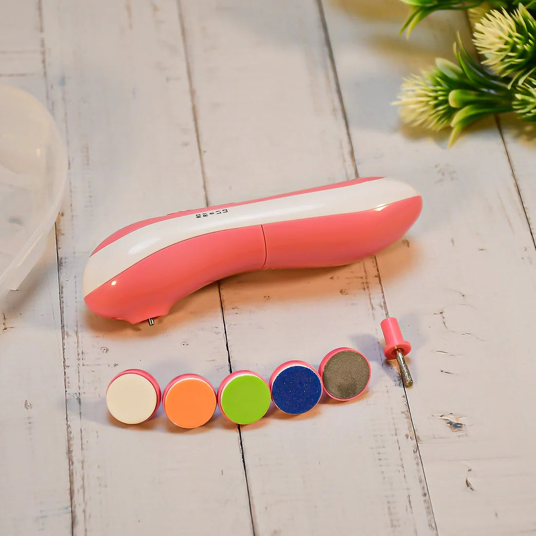 Electric Baby Nail File with 6 Grinding Heads for Infants & Toddlers