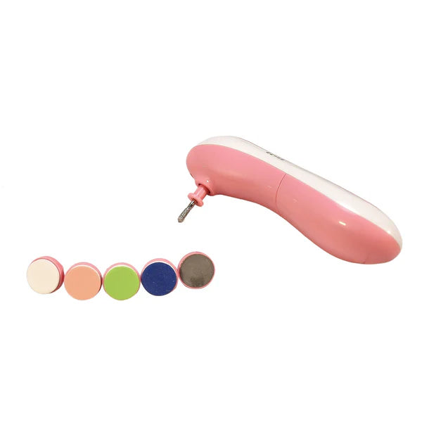 Electric Baby Nail File with 6 Grinding Heads for Infants & Toddlers