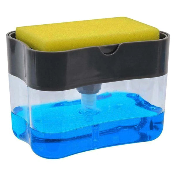 2-in-1 Soap Dispenser and Sponge Holder for Kitchen Counter - Happy Price - Image 3