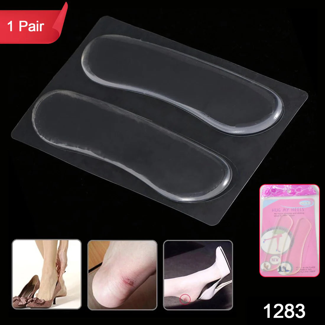 Fabric Sticky Shoe Back Heel Insoles Protector Liner - Happy Price - Image 5