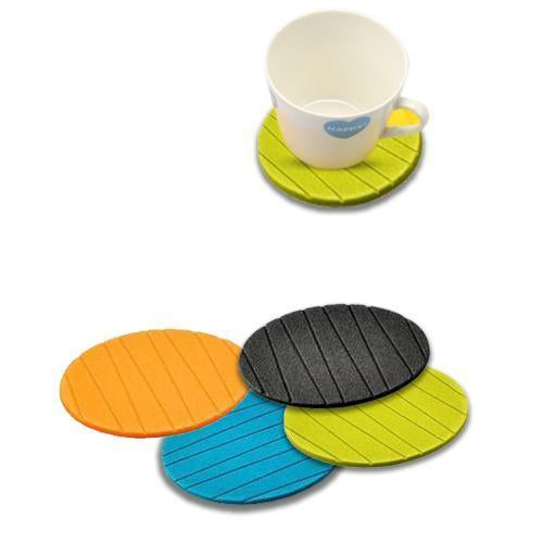 6 Pcs Useful Round Shape Plain Silicone Cup Mat Coaster Drinking Tea Coffee Mug Wine Mat For Home - Happy Price - Image 2