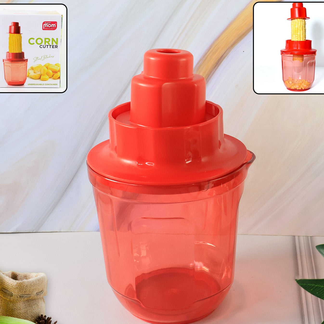 Supermom Corn Cutter With Steel Blades (1 Pc) - Happy Price - Image 1