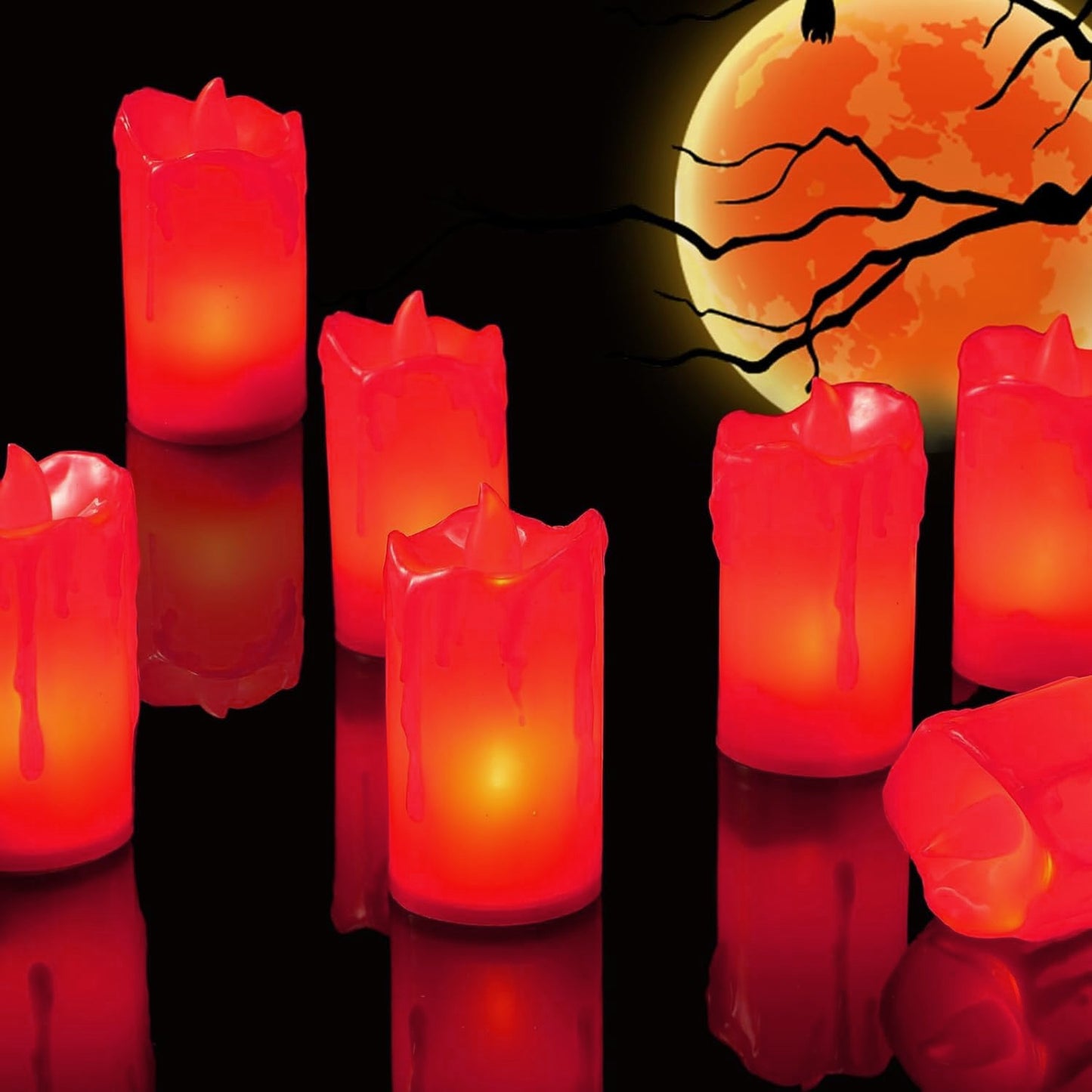 Flameless Melted Design Candles For Decoration (1 Pc) - Happy Price - Image 2
