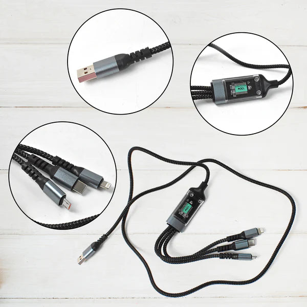 3-in-1 Super Fast Charging Cable 100w - Happy Price - Image 3
