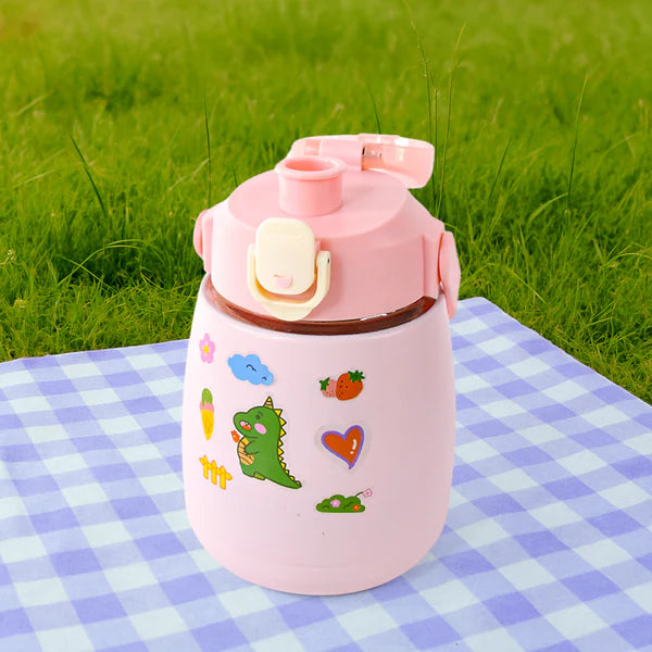 Stainless Steel Vacuum Insulated Water Bottle With Handle Sticker (700 Ml) - Happy Price - Image 2