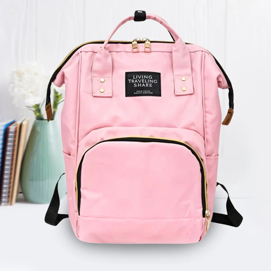 Multipurpose Large Capacity Moms Backpack Diaper Bag (1 Pc 17 Pocket Big) - Happy Price - Image 1