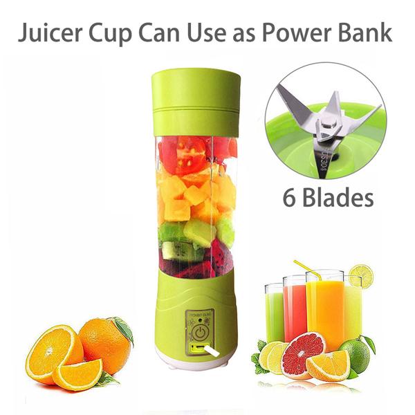 Portable Usb Electric Juicer - 6 Blades (Protein Shaker) - Happy Price - Image 3