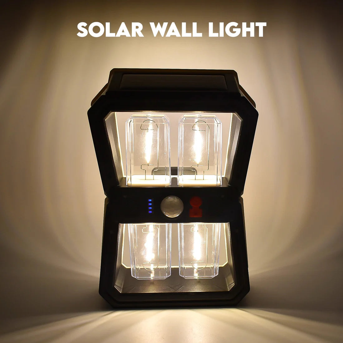 Solar Wall Light with Motion Sensor & 3 Light Modes (1 Pc)