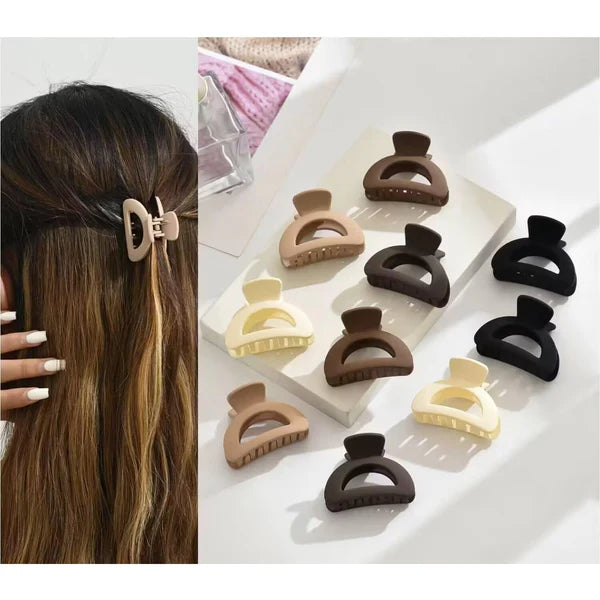 Plastic Small Hair Clips For Girls Kids Hair Accessories (3 Pcs Set Mix Color Design) - Happy Price - Image 2