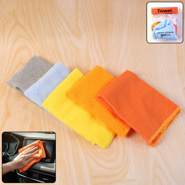 Multipurpose Microfiber Cleaning Cloths - 5 Pcs, 30x30cm - Happy Price - Image 2