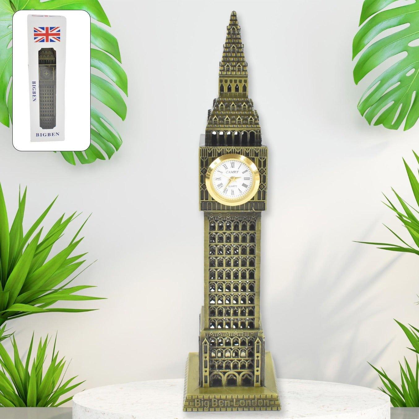 Big Ben London Clock Tower Miniature Metal Statue - Elegant Home Decor And Perfect Gifting Option - Happy Price - Image 1