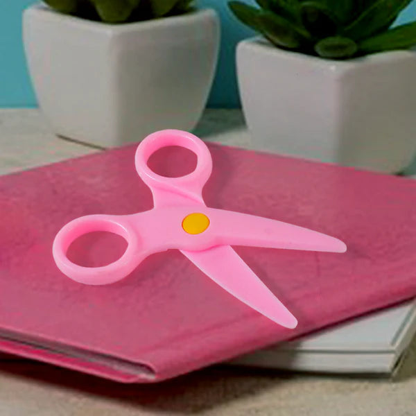 Plastic Child-safe Scissor Set Toddlers Training Scissors Pre-school Training Scissors And Children Art Supplies - Happy Price - Image 4