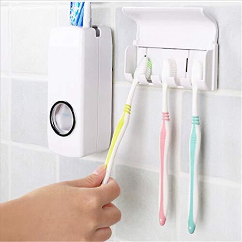 Toothpaste Dispenser Tooth Brush Holder - Happy Price - Image 1