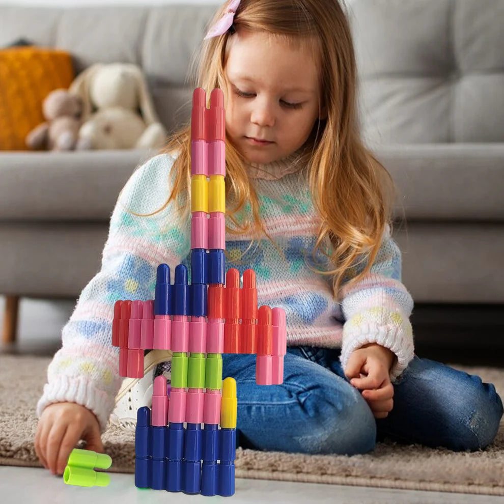 Bullet Shaped Building Blocks for Kids - Creative Construction Toy Set (Approx 88 Pcs) - Great Price - Image 5