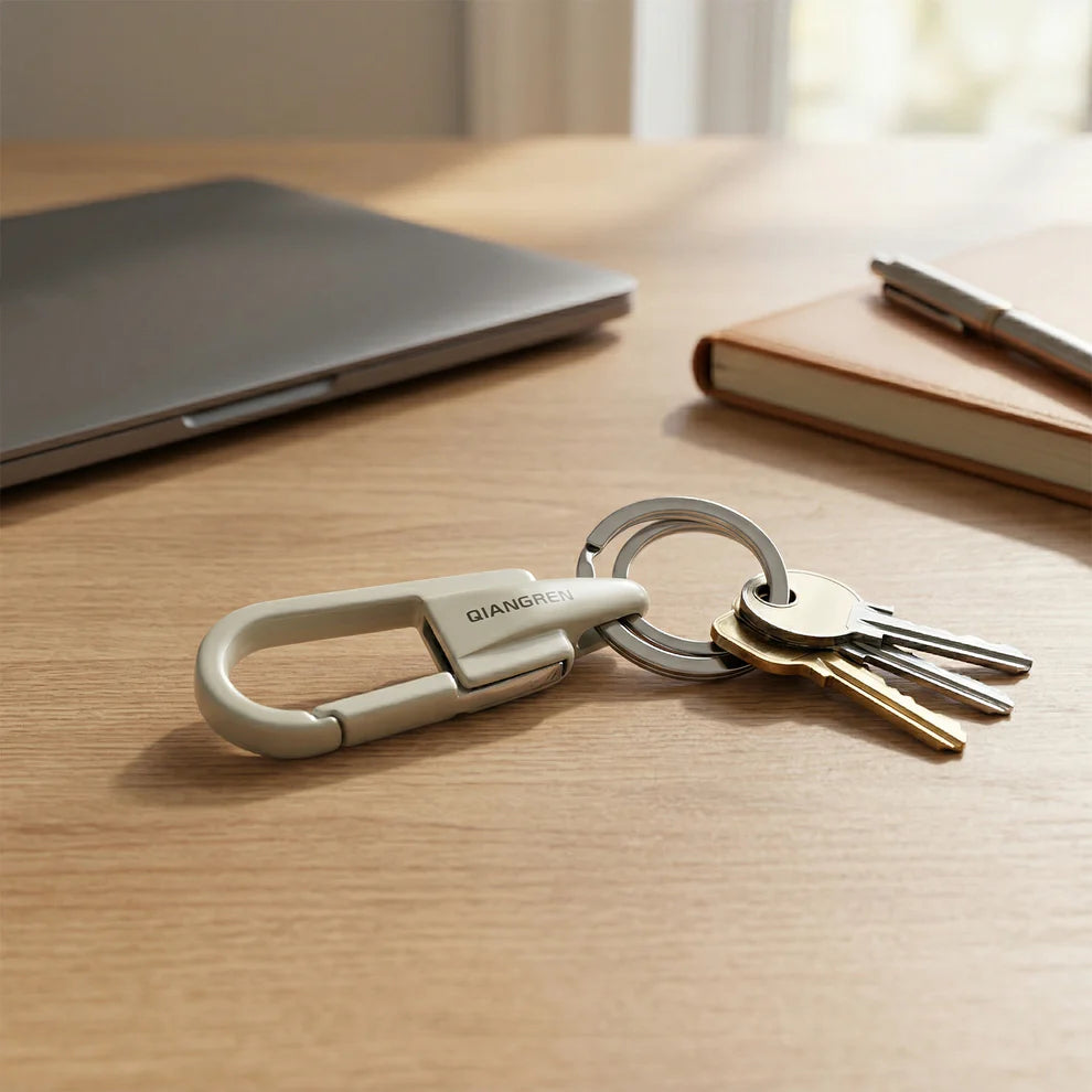 Durable Metal Carabiner Keychain with Dual Rings - 1 Pc - Great Price - Image 5