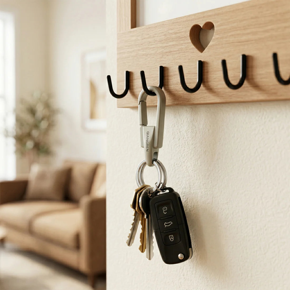 Durable Metal Carabiner Keychain with Dual Rings - 1 Pc - Great Price - Image 4