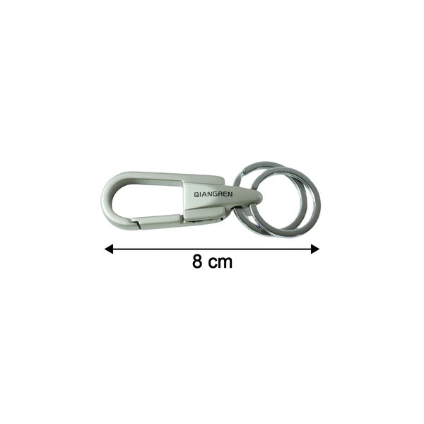 Durable Metal Carabiner Keychain with Dual Rings - 1 Pc - Great Price - Image 2