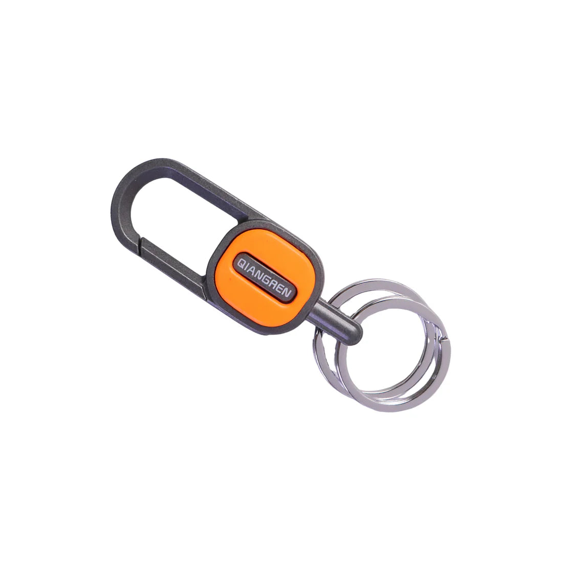 Durable Metal Keychain with Push Lock Clip and Dual Ring (1 Pc) - Secure Key Holder - Great Price - Image 4