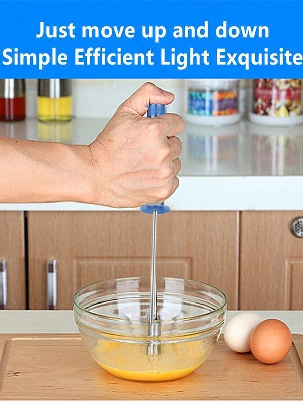191 Stainless Steel Mixi Egg Lassi Butter Milk Maker Mixer Hand Blender - Happy Price - Image 2