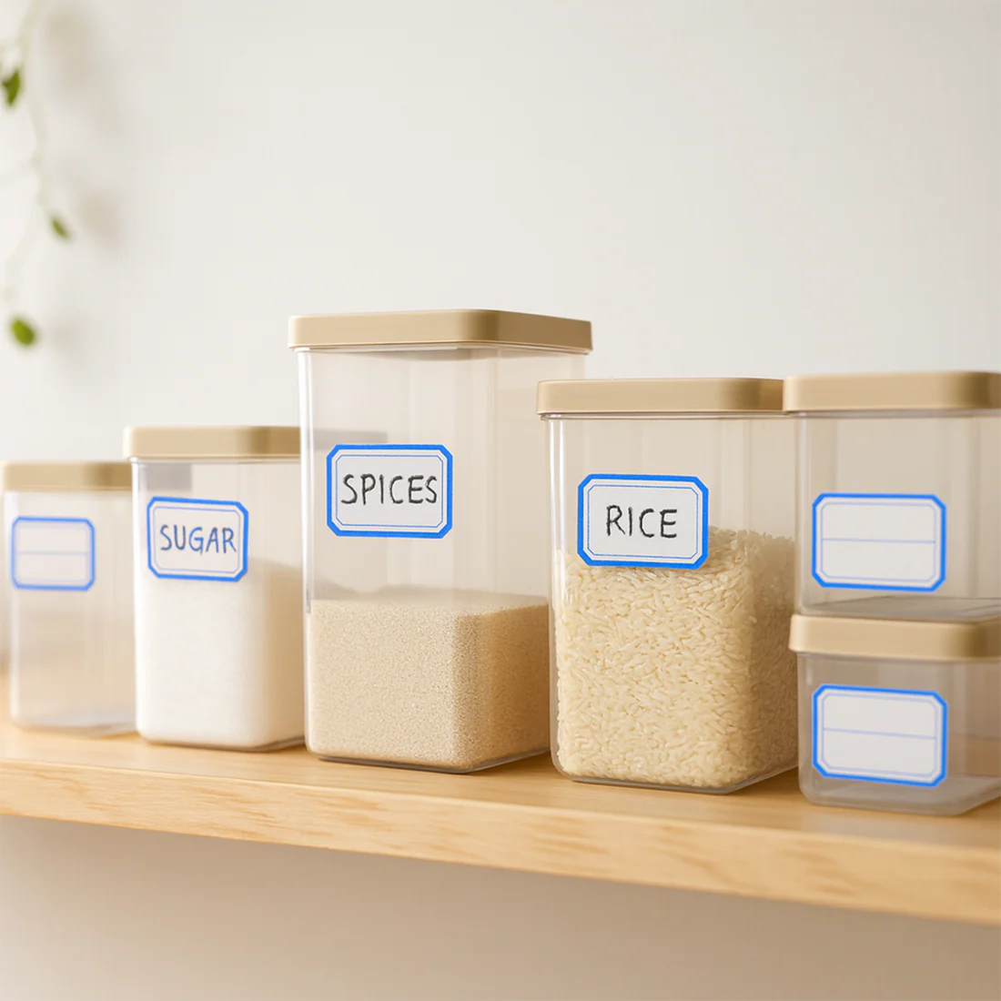 Multipurpose Blank Label Stickers - 50 Sheets, Red Border, Self-Adhesive - Happy Price - Image 5