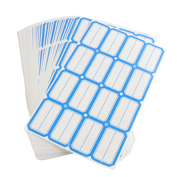 Multipurpose Blank Label Stickers - 50 Sheets, Red Border, Self-Adhesive - Happy Price - Image 3