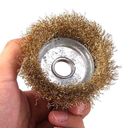 Wire Wheel Cup Brush (Gold) - Happy Price - Image 2