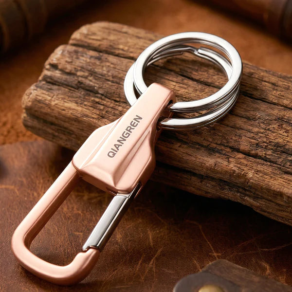 Heavy Duty Metal Keychain Holder with Quick Release Hook - 1 Pc - Great Price - Image 1