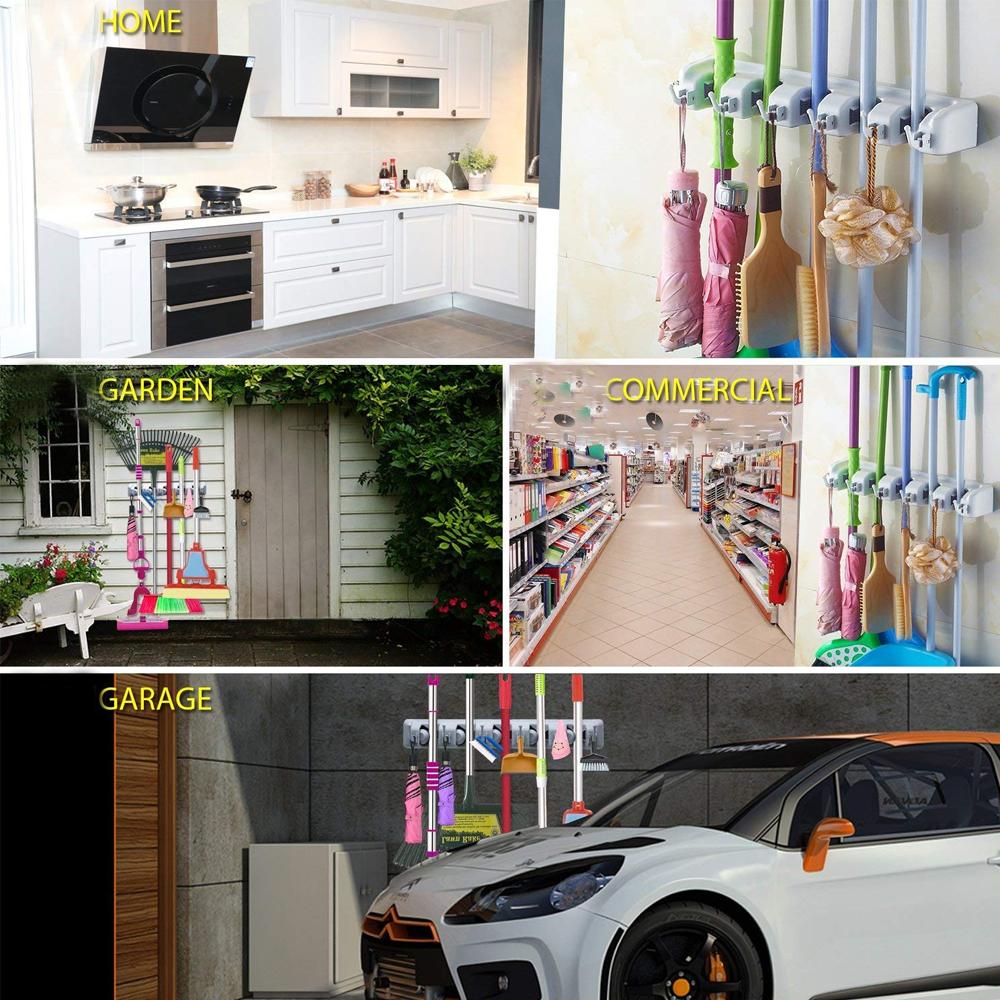 5-layer Multipurpose Wall Mounted Organizer Mop And Broom Holder - Happy Price - Image 5