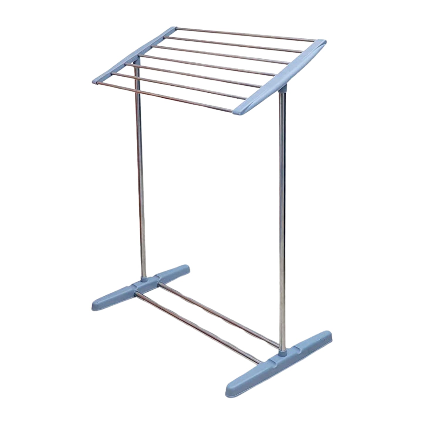 Foldable Stainless Steel & Plastic Mobile Drying Rack for Towels & Clothes - Happy Price - Image 2