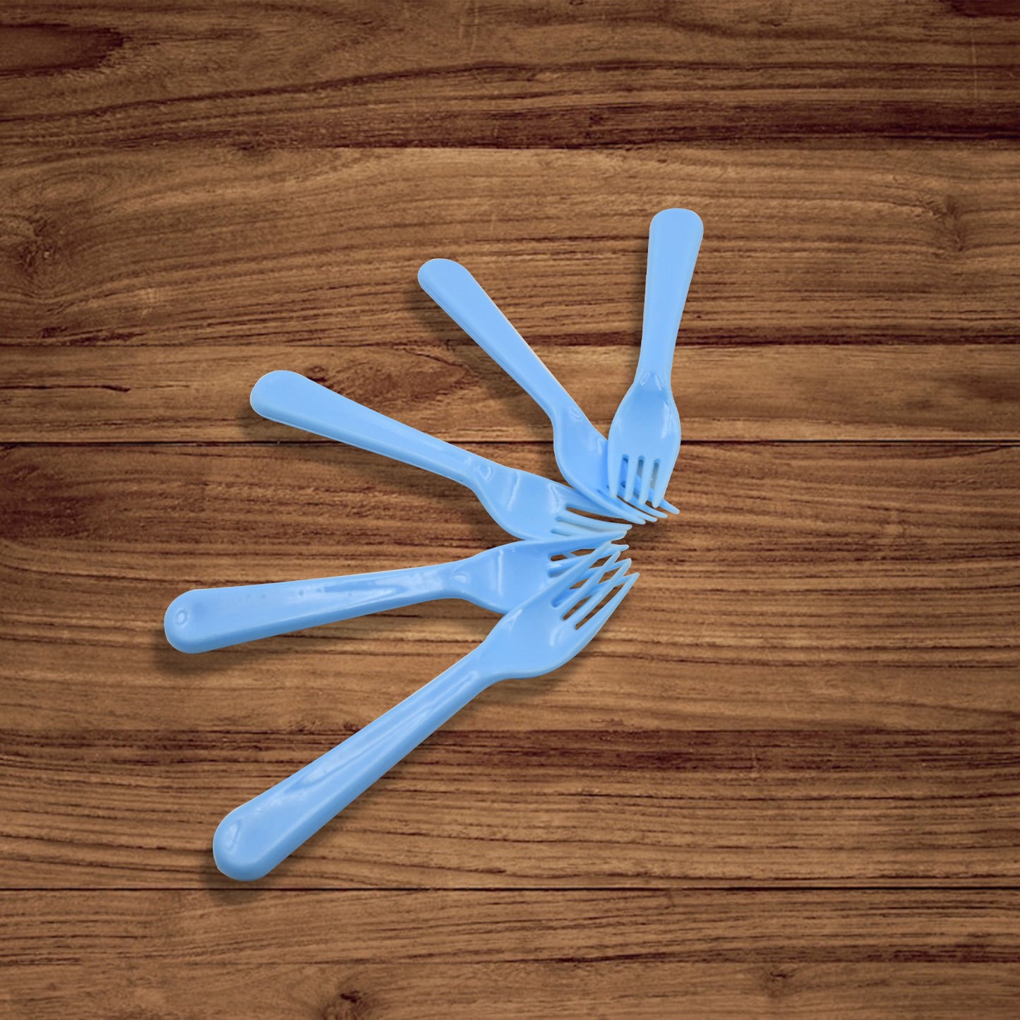 Reusable Premium Heavy Weight Plastic Forks Party Supplies One Size Plastic 5pc Serving Fork Set For Kitchen Travel Home (5pc) - Happy Price - Image 5