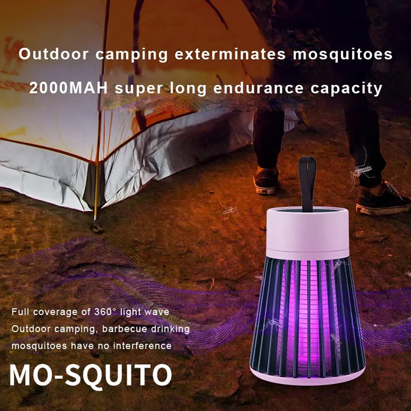 Mosquito Killer Machine Mosquito Killer Usb Powered Bug Zapper Mosquito Lamp For Home Electric Led Lamp Mosquito Killer Indoor Outdoor Mosquito Trap Machine - Happy Price - Image 5