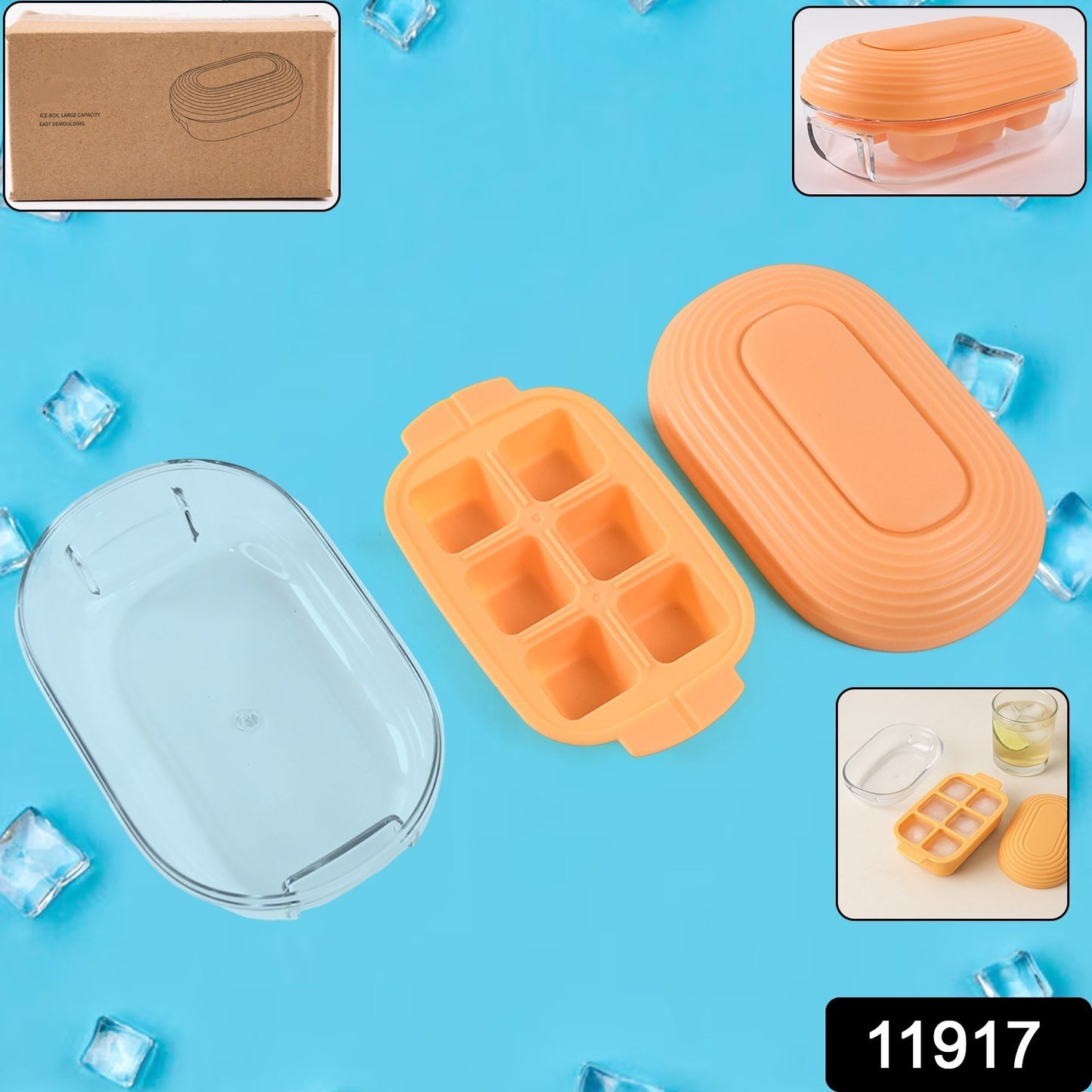 Plastic Ice Cube Tray (1 Set) - Happy Price - Image 1