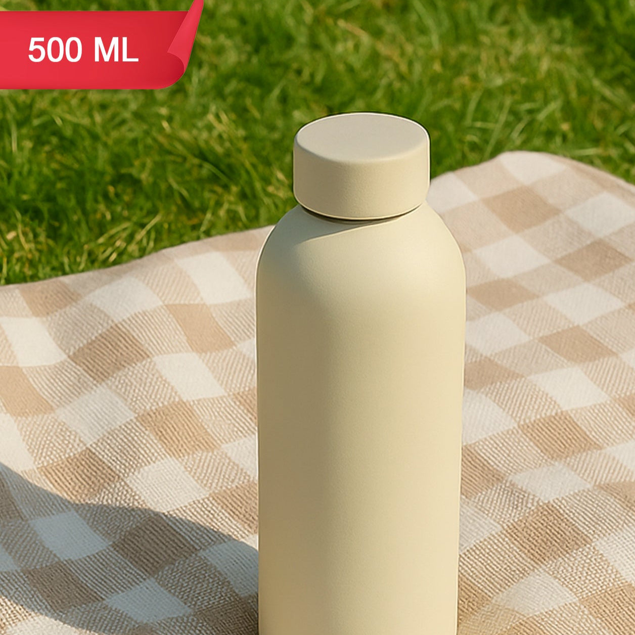 Stainless Steel Double Wall Vacuum-insulated Drink Water Bottle (Mix Color 500 Ml Approx) - Happy Price - Image 1