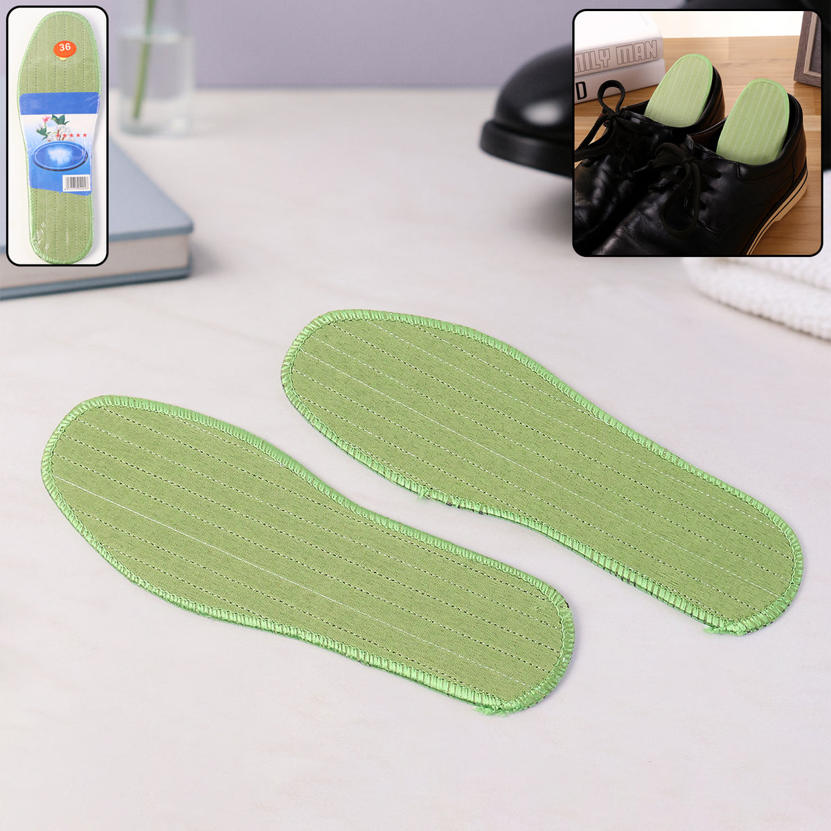 Comfort Shoe Insoles for Size 36 Foot Support - 1 Pair Breathable Cushioning - Happy Price - Image 2