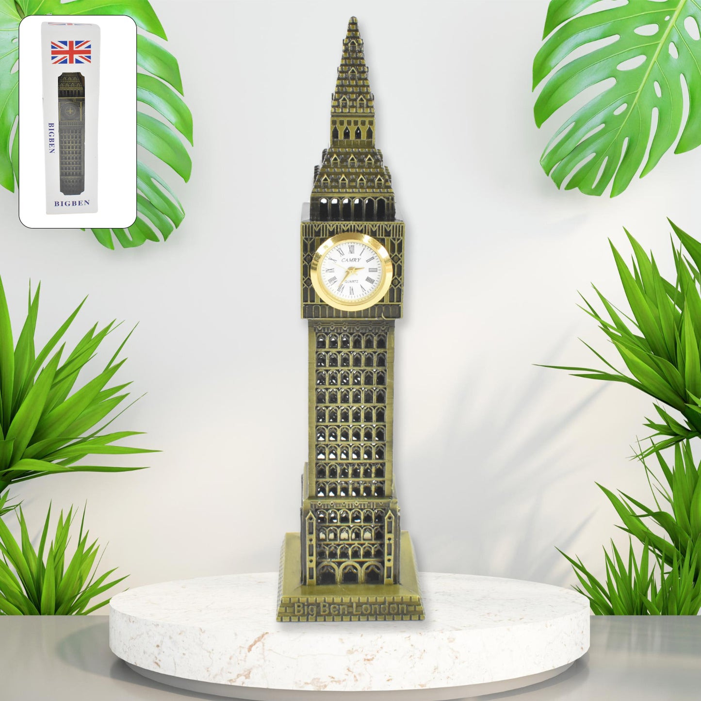 Big Ben London Clock Tower Miniature Metal Statue - Elegant Home Decor And Perfect Gifting Option - Happy Price - Image 2