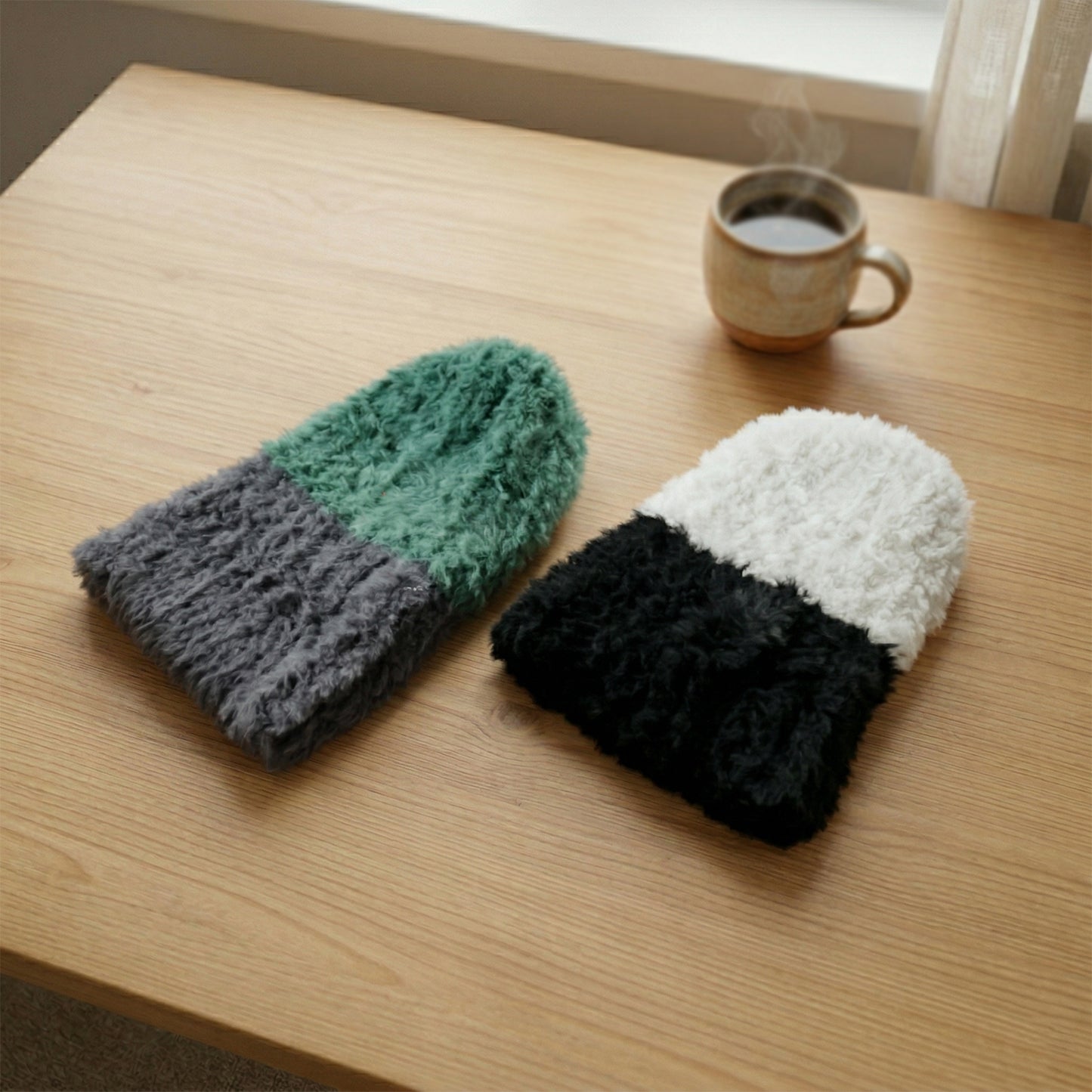 Warm Woolen Beanie Cap for Men & Women - 1 Pc Mix Design - Great Price - Image 6