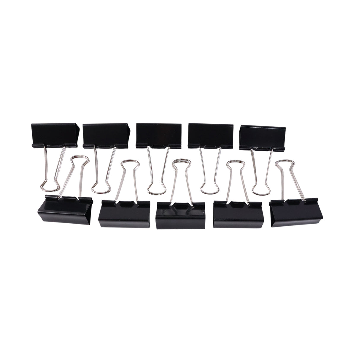 Strong Black Binder Clips - Pack of 10 for Secure Paper Management - Happy Price - Image 4